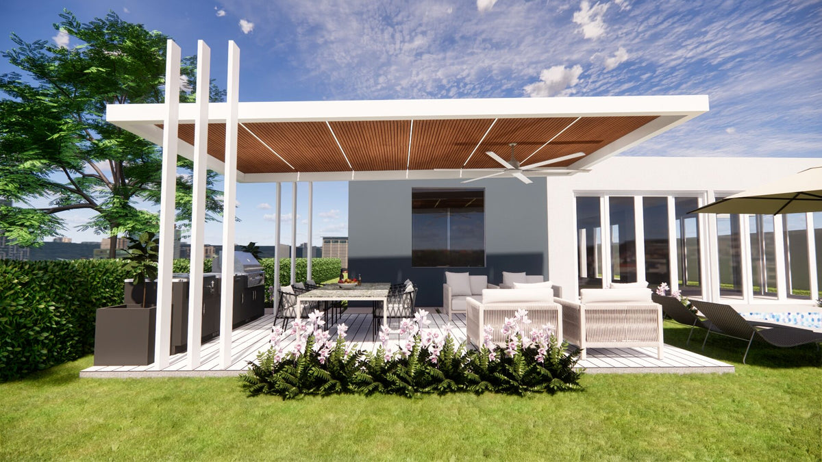 Open Sky custom metal structure render